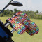 Retro Vertical Stripes Golf Club Cover - Set of 9 - On Clubs
