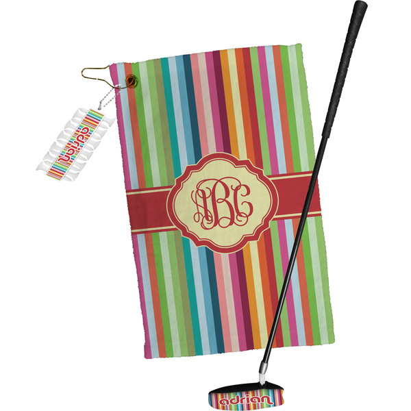 Retro Vertical Stripes Golf Gift Kit (Full Print)