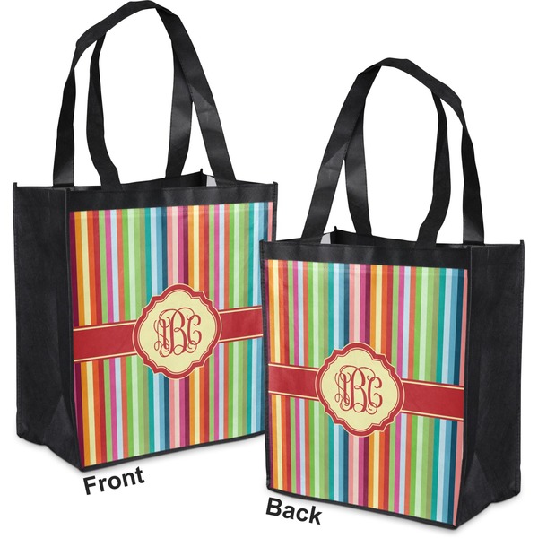 Retro Vertical Stripes Grocery Bag - Apvl