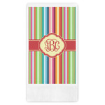 Retro Vertical Stripes Guest Towels - Full Color (Personalized)