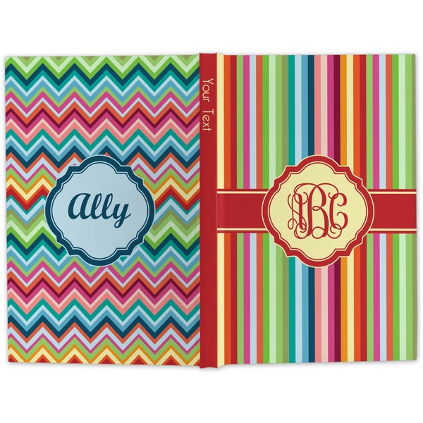 Retro Vertical Stripes Hard Cover Journal - Apvl