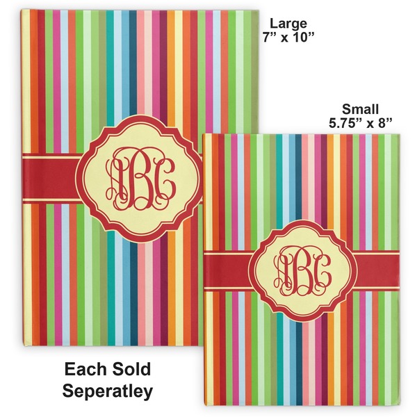 Retro Vertical Stripes Hard Cover Journal - Compare