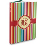Retro Vertical Stripes Hardbound Journal (Personalized)