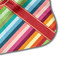 Retro Vertical Stripes Hooded Baby Towel- Detail Corner