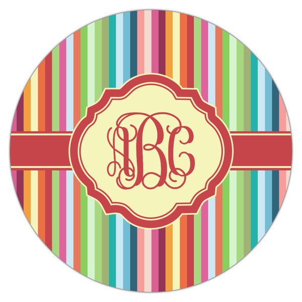 Retro Vertical Stripes Icing Circle - Large - Single