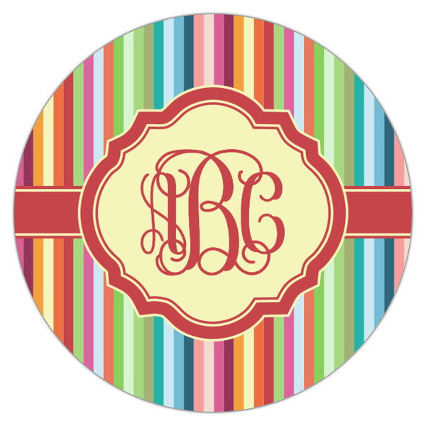 Retro Vertical Stripes Icing Circle - Small - Single