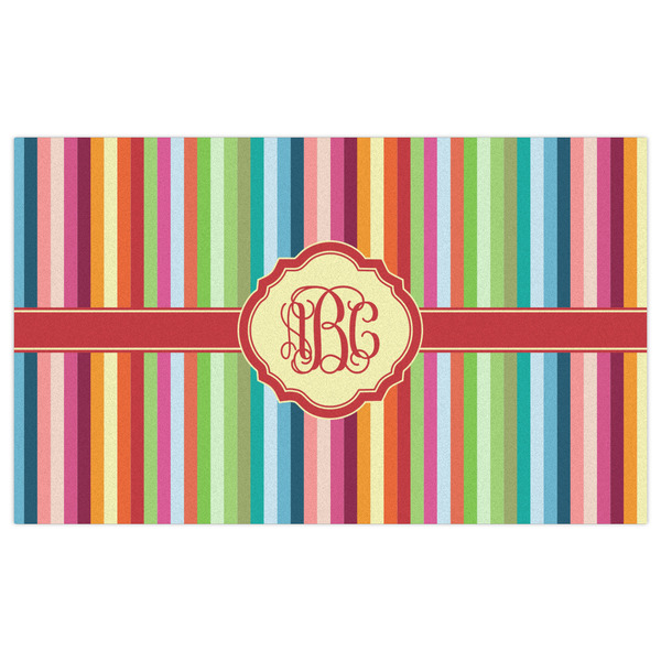 Retro Vertical Stripes Indoor / Outdoor Rug - 3'x5' - Front Flat