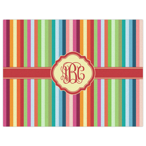 Retro Vertical Stripes Indoor / Outdoor Rug - 6'x8' - Front Flat