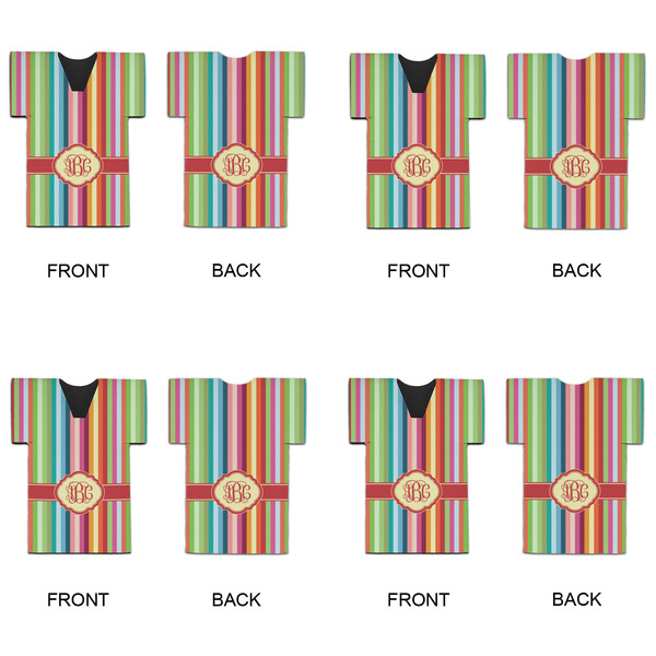 Retro Vertical Stripes Jersey Bottle Cooler - Set of 4 - APPROVAL