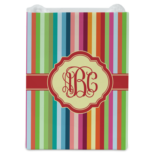 Retro Vertical Stripes Jewelry Gift Bag - Gloss - Front