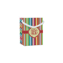 Retro Vertical Stripes Jewelry Gift Bags - Matte (Personalized)