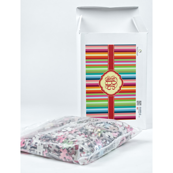 Retro Vertical Stripes Jigsaw Puzzle 1014 Piece - Box