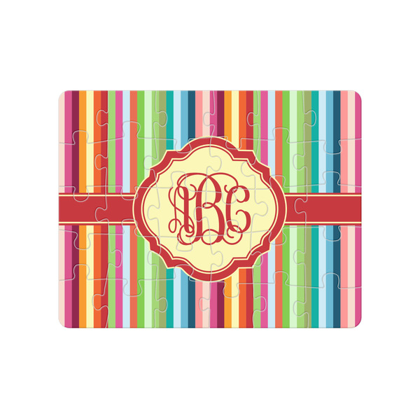 Custom Retro Vertical Stripes Jigsaw Puzzles (Personalized)