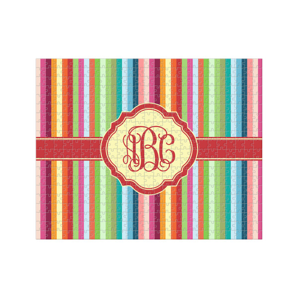Custom Retro Vertical Stripes 500 pc Jigsaw Puzzle (Personalized)