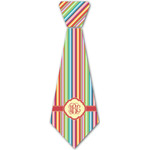 Retro Vertical Stripes Iron On Tie - 4 Sizes w/ Monogram