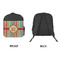 Retro Vertical Stripes Kid's Backpack - Approval