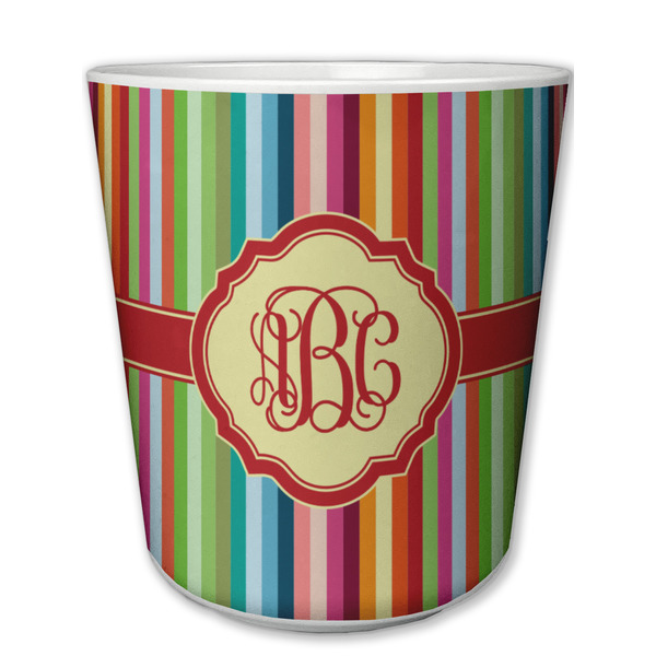 Custom Retro Vertical Stripes Plastic Tumbler 6oz (Personalized)