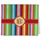 Retro Vertical Stripes Kitchen Towel - Poly Cotton w/ Monograms
