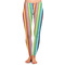 Retro Vertical Stripes Ladies Leggings - Extra Large