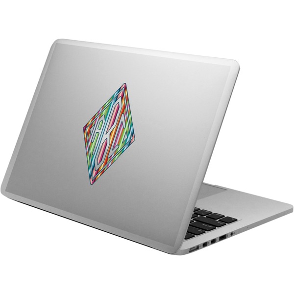 Custom Retro Vertical Stripes Laptop Decal (Personalized)