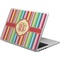 Retro Vertical Stripes Laptop Skin - Custom Sized (Personalized)