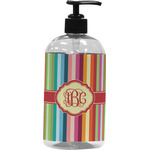 Retro Vertical Stripes Plastic Soap / Lotion Dispenser (Personalized)