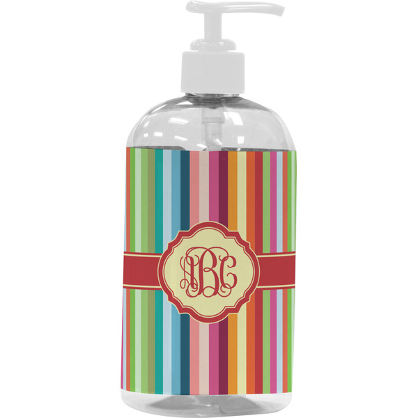 Retro Vertical Stripes Large Liquid Dispenser (16 oz) - White