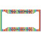 Retro Vertical Stripes License Plate Frame - Style A