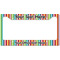 Retro Vertical Stripes License Plate Frame Wide