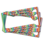 Retro Vertical Stripes License Plate Frame (Personalized)