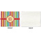Retro Vertical Stripes Linen Placemat - APPROVAL Single (single sided)