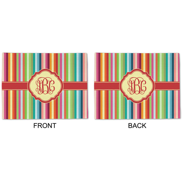 Retro Vertical Stripes Linen Placemat - APPROVAL (double sided)