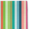 Retro Vertical Stripes Linen Placemat - DETAIL