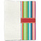 Retro Vertical Stripes Linen Placemat - Folded Half
