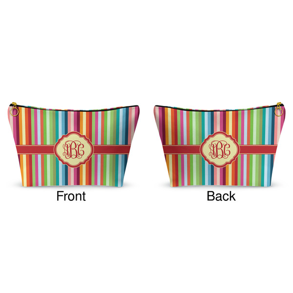 Retro Vertical Stripes Makeup Bag Approval