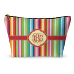 Retro Vertical Stripes Makeup Bag (Personalized)