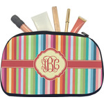 Retro Vertical Stripes Makeup / Cosmetic Bag - Medium (Personalized)