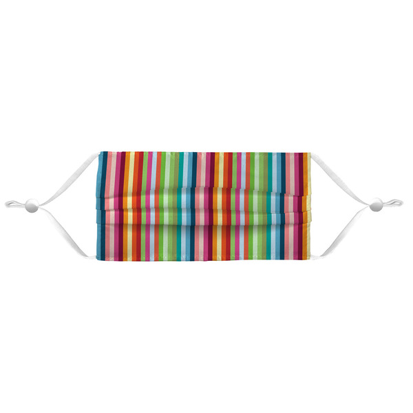 Retro Vertical Stripes Mask - Pleated (new) APPROVAL