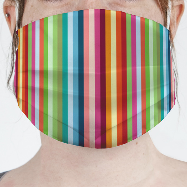 Custom Retro Vertical Stripes Face Mask Cover
