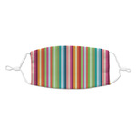 Retro Vertical Stripes Kid's Cloth Face Mask