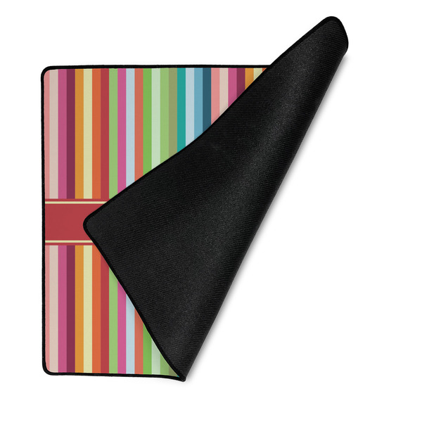 Retro Vertical Stripes Medium Gaming Mats - FRONT W/FOLD