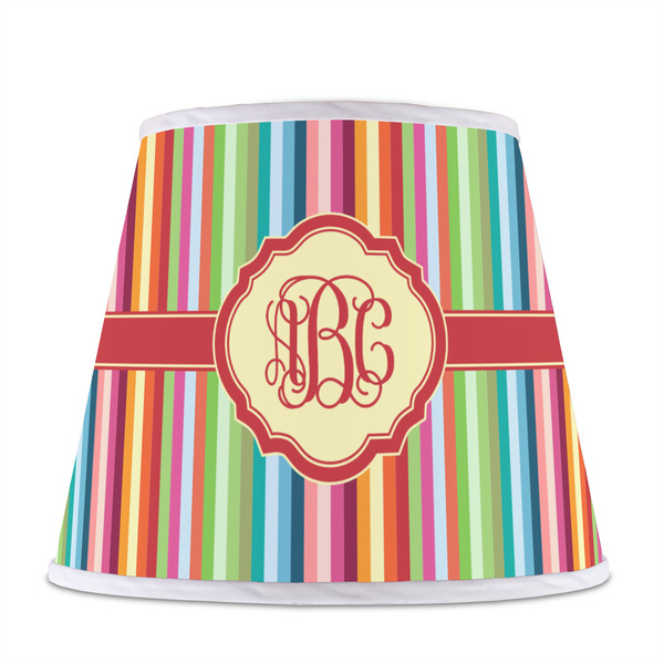 Retro Vertical Stripes Poly Film Empire Lampshade - Front View