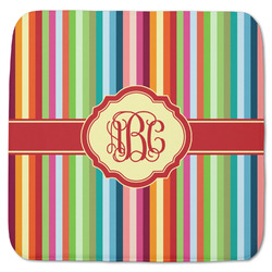Retro Vertical Stripes Memory Foam Bath Mat - 48"x48" (Personalized)