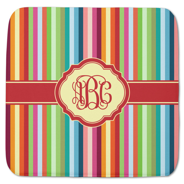 Custom Retro Vertical Stripes Memory Foam Bath Mat - 48"x48" (Personalized)