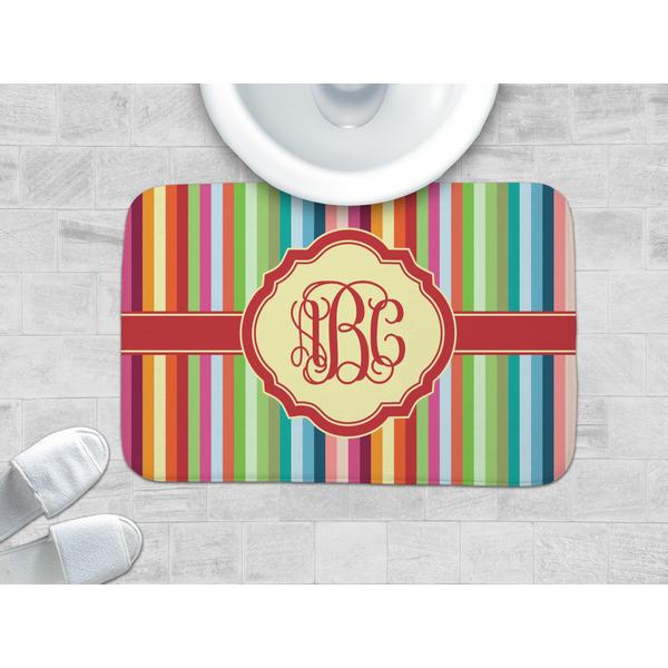 Retro Vertical Stripes Memory Foam Bath Mat - LIFESTYLE 34x21
