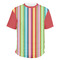 Retro Vertical Stripes Men's Crew T-Shirt - Small