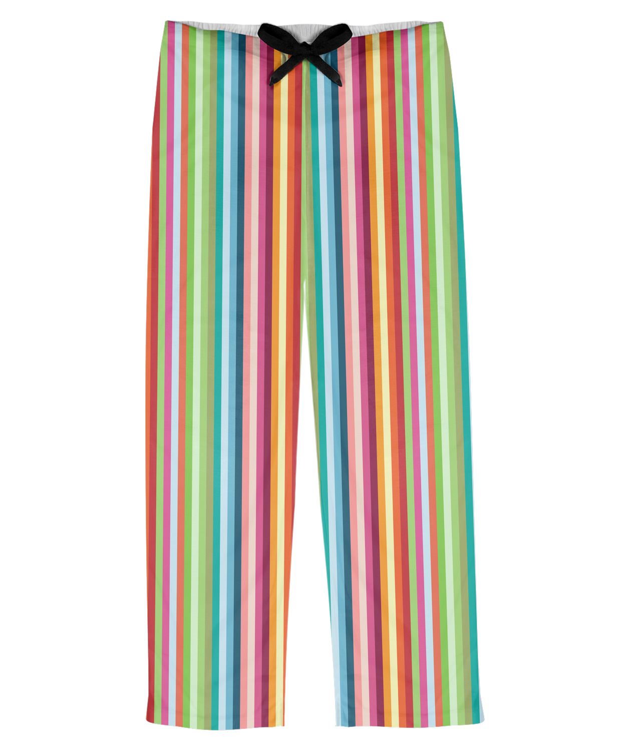 Retro Vertical Stripes Mens Pajama Pants XL (Personalized