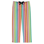 Retro Vertical Stripes Mens Pajama Pants - S