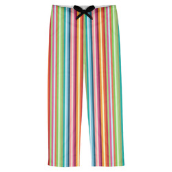 Retro Vertical Stripes Mens Pajama Pants (Personalized)