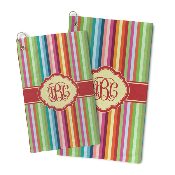 Retro Vertical Stripes Microfiber Golf Towel - PARENT/MAIN